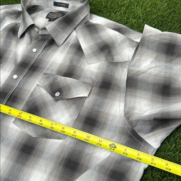 Pendleton Men's Frontier Short Sleeve Plaid Western Shirt Size XXL Snap Button - Picture 9 of 10